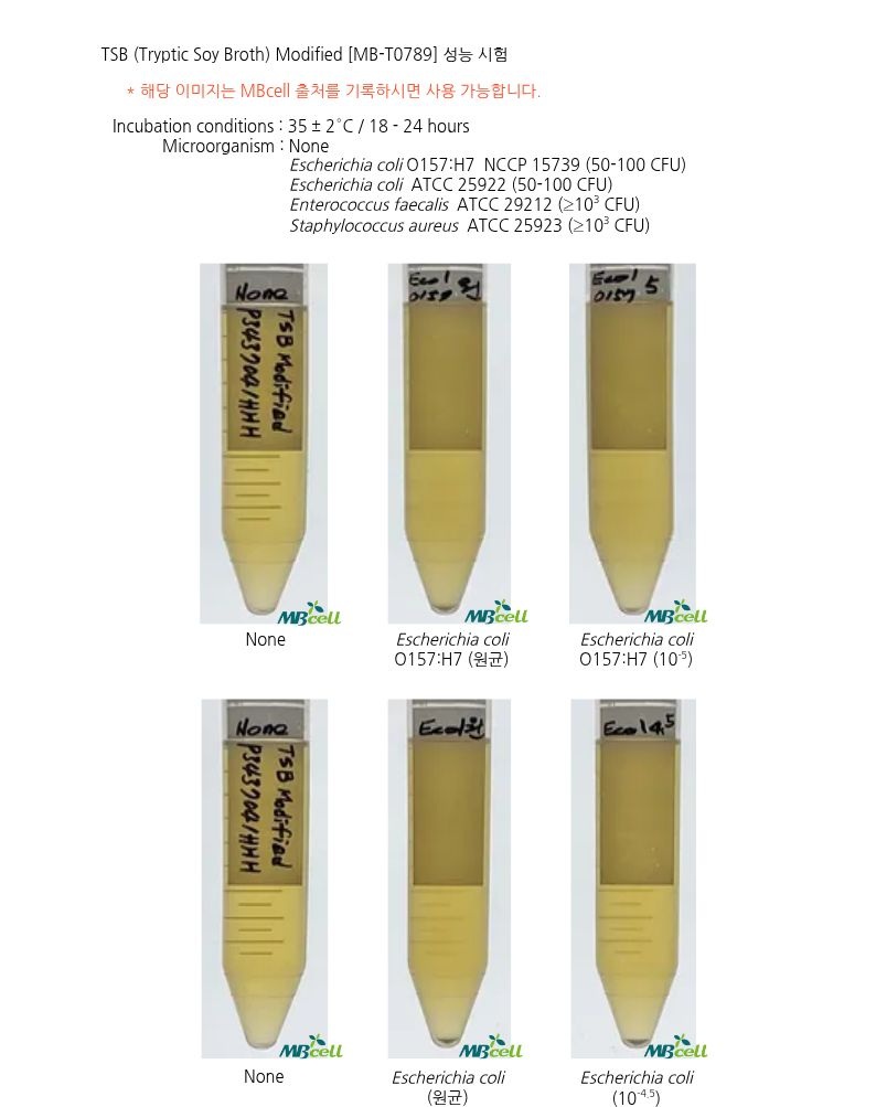 [TSB (Tryptic Soy Broth) Modified]